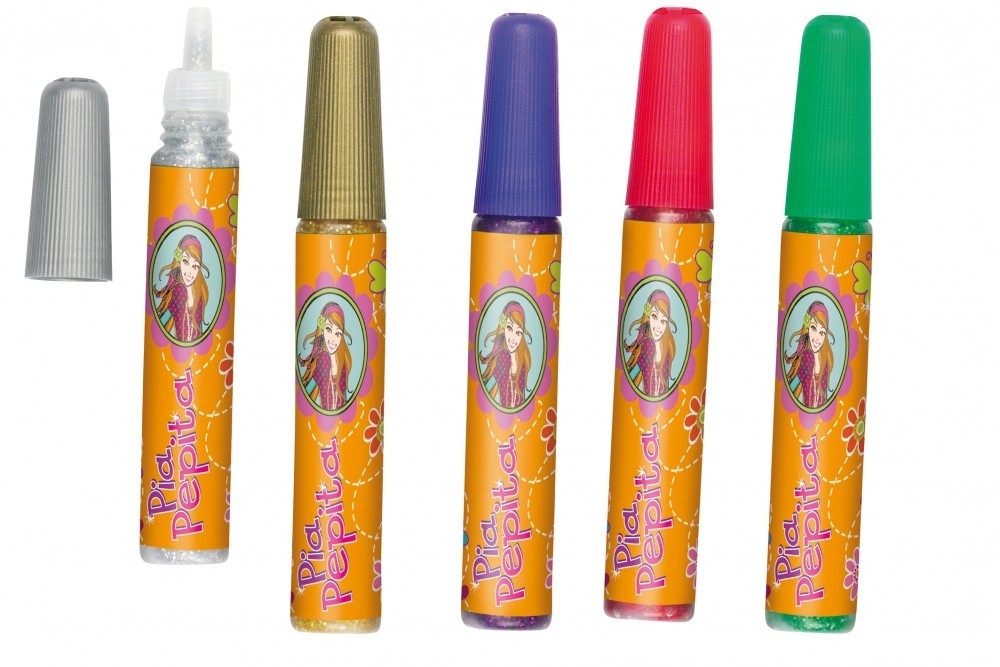 Pia Pepitas Glitzer Dekokleber Kleber f. Kinder